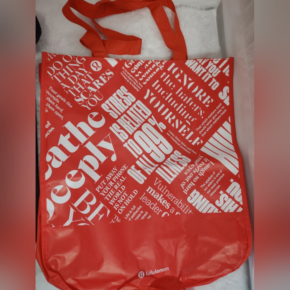 Lululemon Bundle Of 4 Reusable Totes - 2 Small - … - image 3